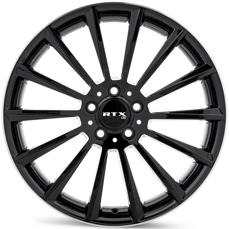 RTX MB02 – 19x8 – 5x112 – ET38 – Noir lustré avec rebord machiné