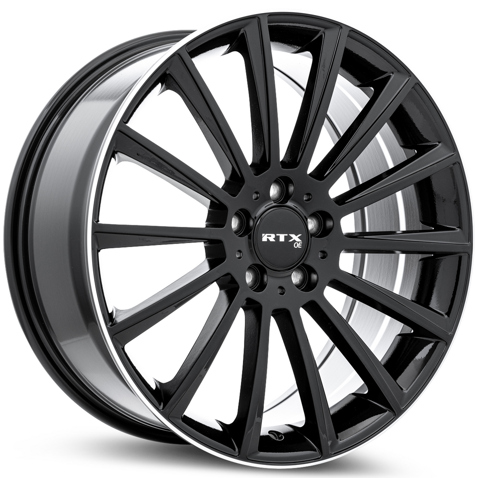 RTX MB02 – 19x8 – 5x112 – ET38 – Noir lustré avec rebord machiné