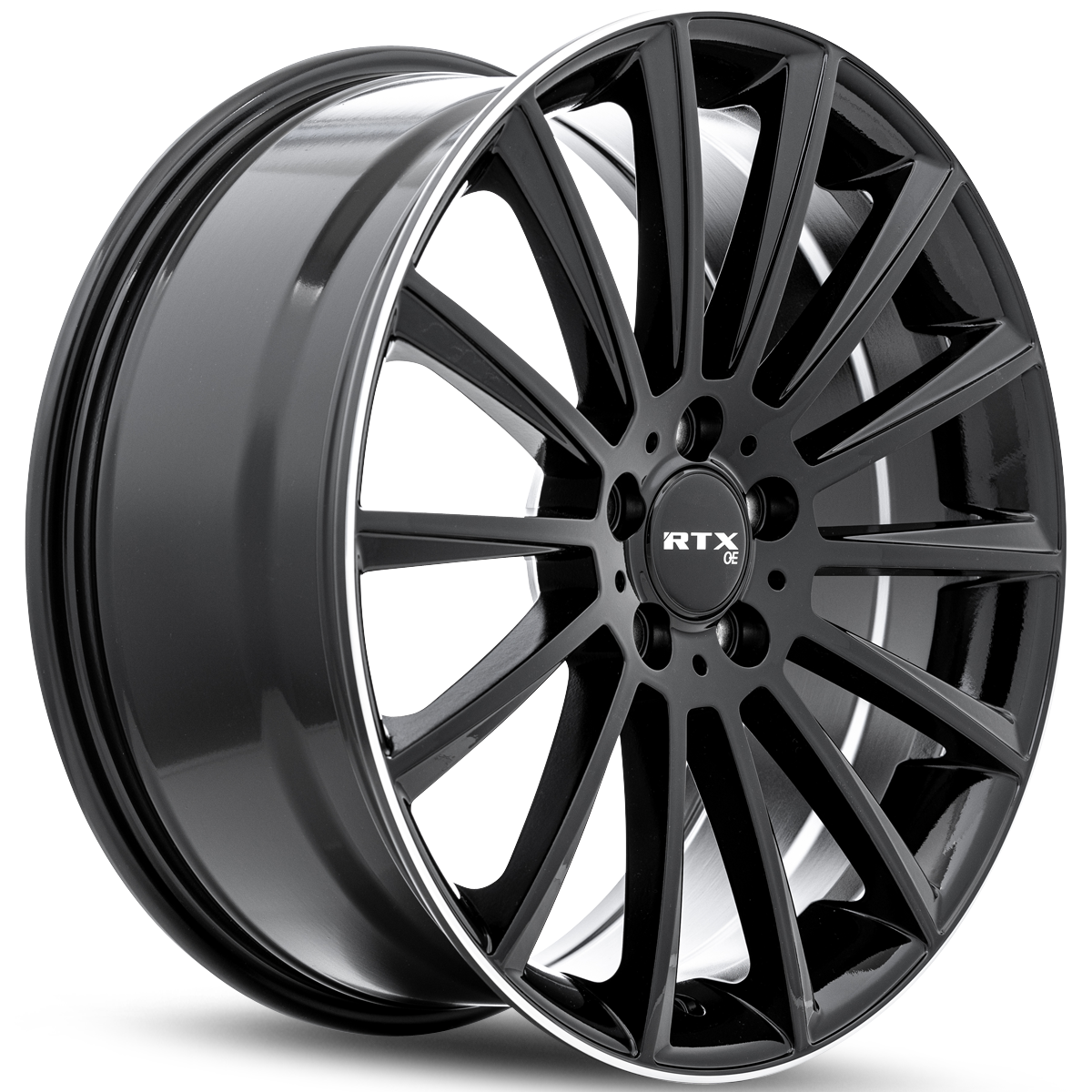 RTX MB02 – 20x8.5 – 5x112 – ET38 – Noir lustré avec rebord machiné