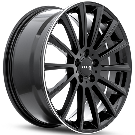 RTX MB02 – 20x8.5 – 5x112 – ET38 – Noir lustré avec rebord machiné