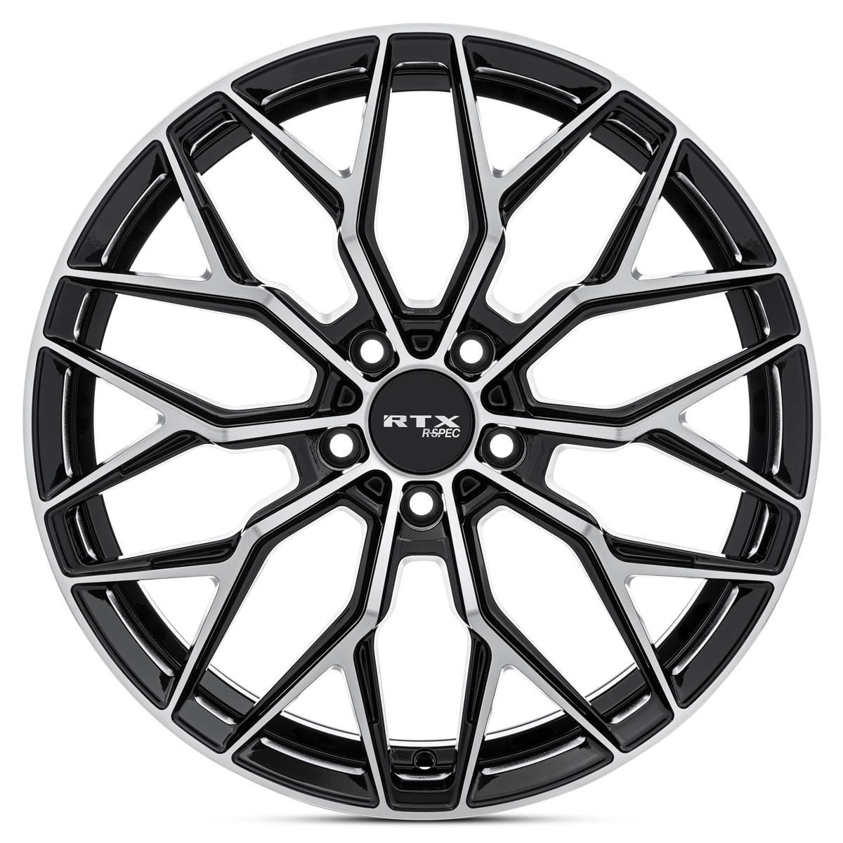 RTX RS02 – 19x8.5 – 5x114.3 – ET38 – Noir lustré machiné