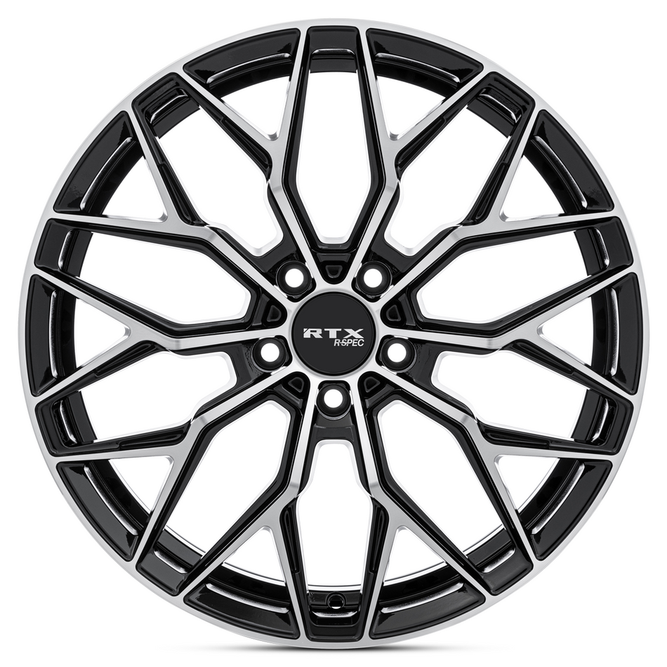 RTX RS02 – 19x8.5 – 5x114.3 – ET38 – Noir lustré machiné