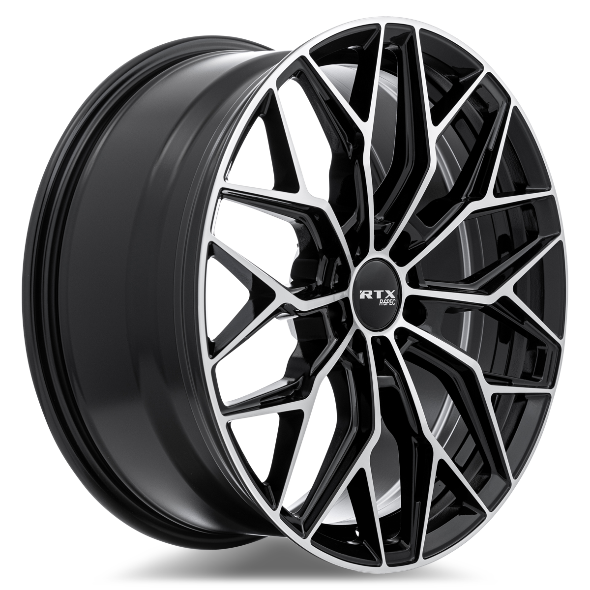 RTX RS02 – 19x8.5 – 5x114.3 – ET38 – Noir lustré machiné