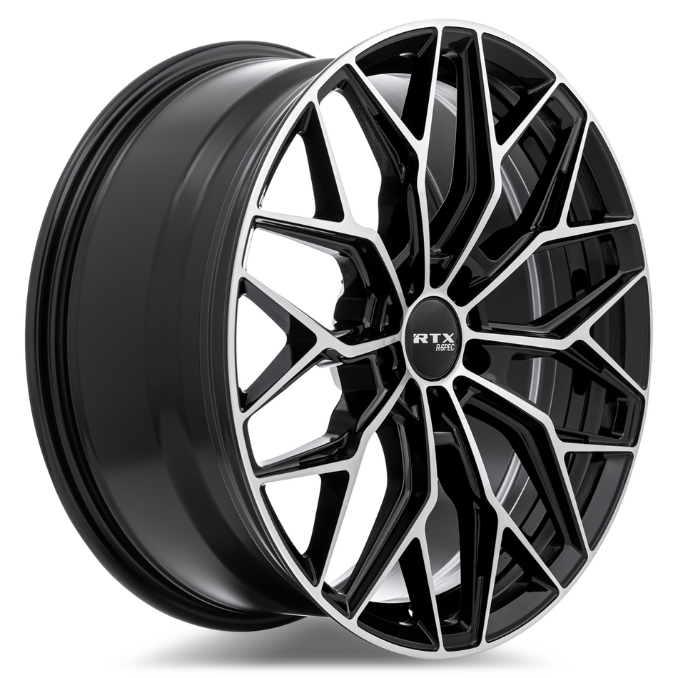 RTX RS02 – 19x8.5 – 5x114.3 – ET38 – Noir lustré machiné