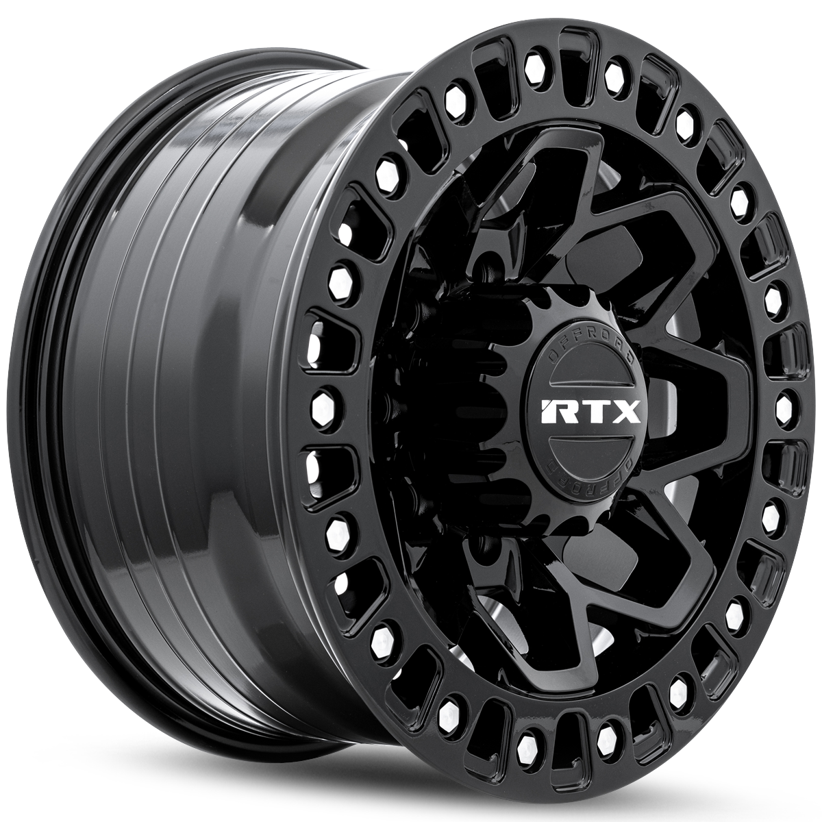 RTX Zion – 18x9 – 8x165.1 – ET20 – Noir lustré rivets machiné