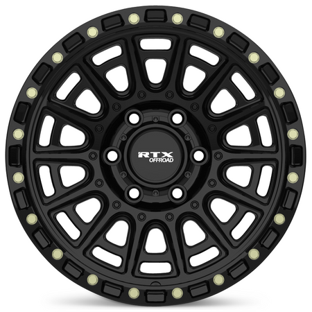 RTX Striker – 17x8.5 – 5x127 – ET-10 – Noir lustré avec rivets fraisé