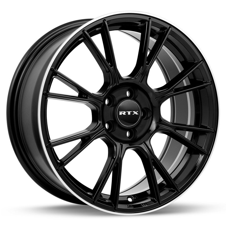 RTX Vapor – 16x7 – 5x114.3 – ET40 – Noir avec rebord machiné