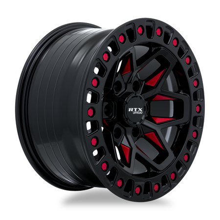RTX Zion – 18x9 – 6x139.7 – ET0 – Noir fraisé rouge