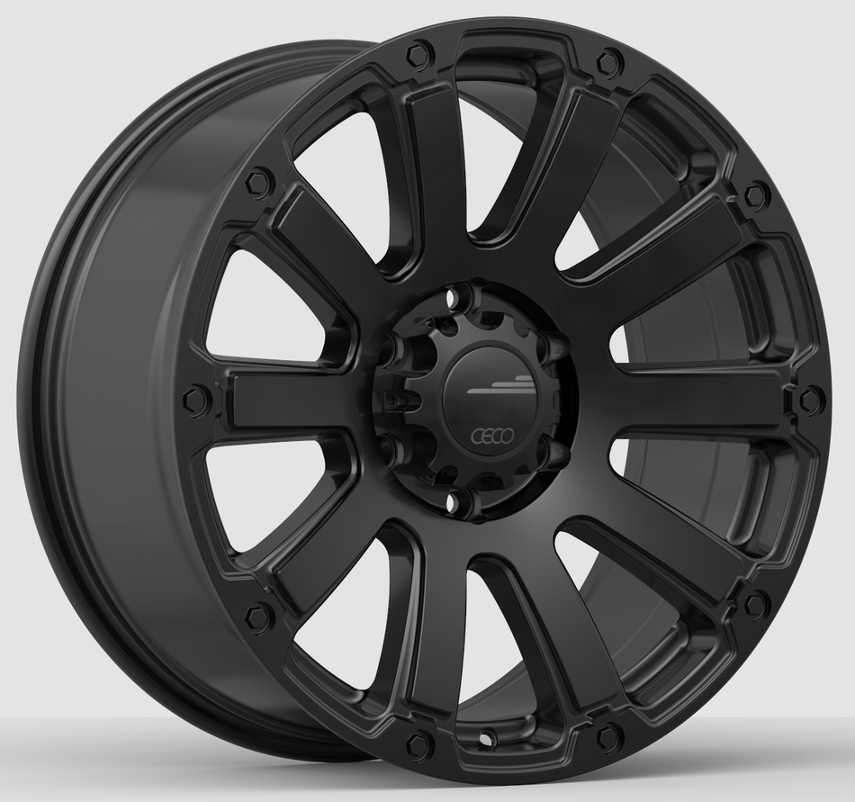 Ceco C01T – 17x9 – 6x139.7 – ET15 – Noir Lustré