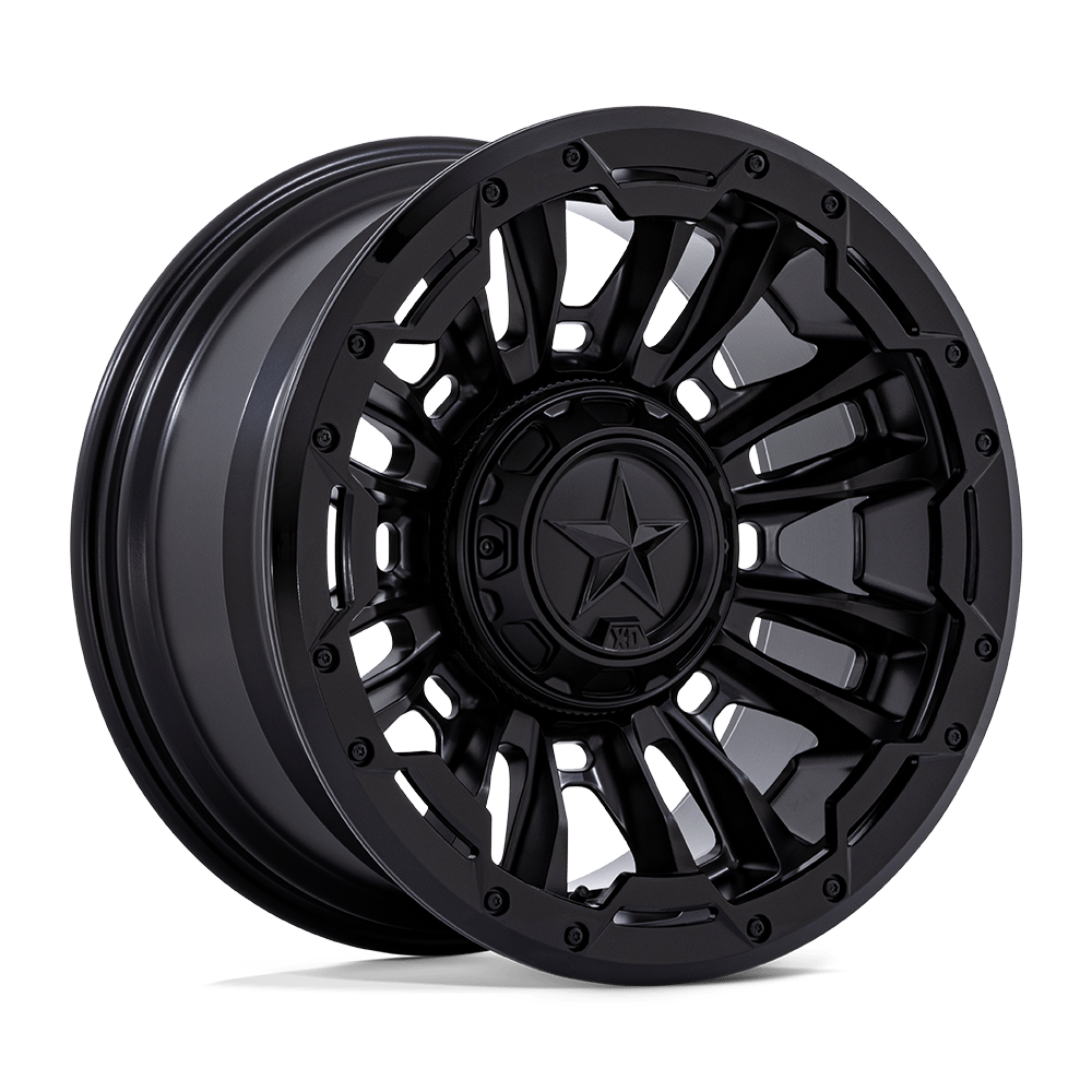 XD XD870 BOMBER – 20X10 – 6X135/6X139.7 – -18 mm – MATTE BLACK W/ G-BLK RING