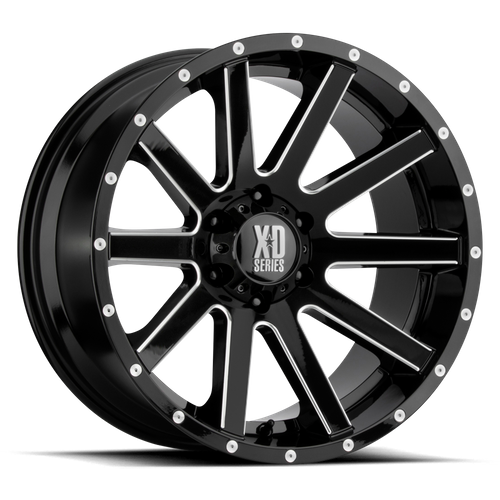 XD XD818 HEIST – 20X10 – 5X127 – -24 mm – GLOSS BLACK MILLED