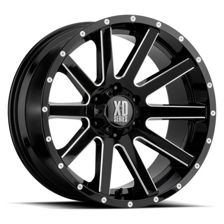 XD XD818 HEIST – 20X10 – 5X127 – -24 mm – GLOSS BLACK MILLED