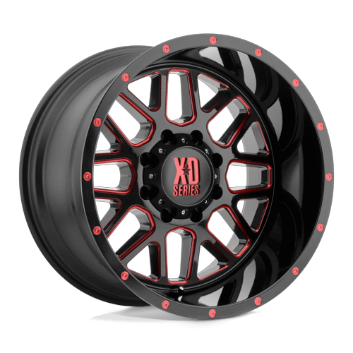 XD XD820 GRENADE – 20X10 – 5X127 – -24 mm – SATIN BLACK MILL W/ RED TINT