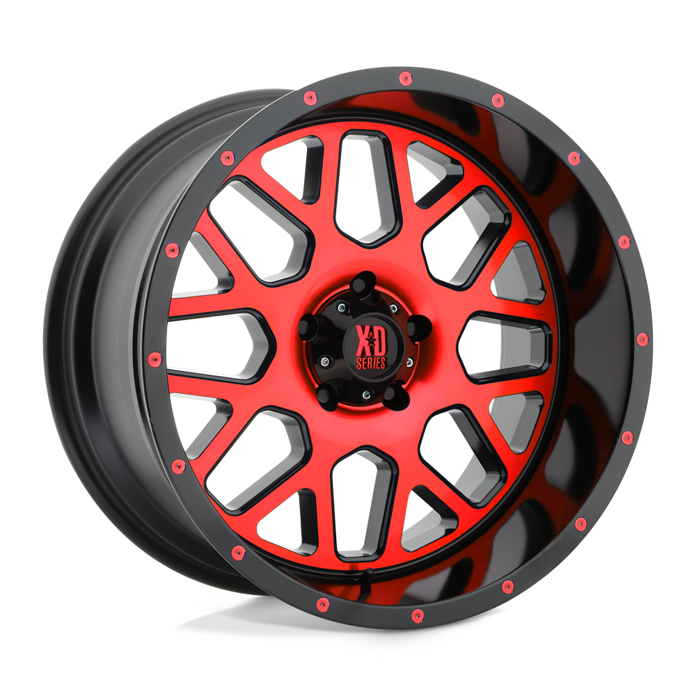 XD XD820 GRENADE – 20X10 – 5X127 – -24 mm – SATIN BLACK MACH FACE RED TINT