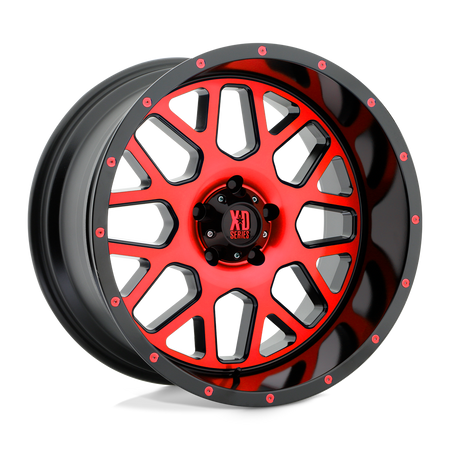 XD XD820 GRENADE – 20X10 – 5X127 – -24 mm – SATIN BLACK MACH FACE RED TINT