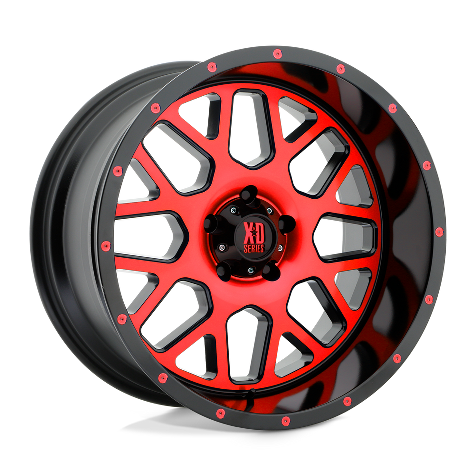 XD XD820 GRENADE – 20X10 – 5X127 – -24 mm – SATIN BLACK MACH FACE RED TINT
