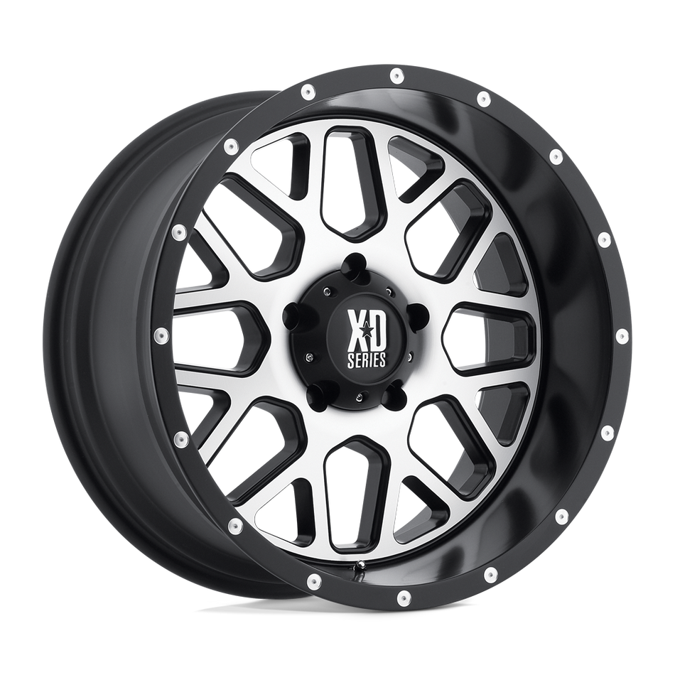 XD XD820 GRENADE – 18X9 – 6X139.7 – 18 mm – SATIN BLACK W/ MACHINED FACE
