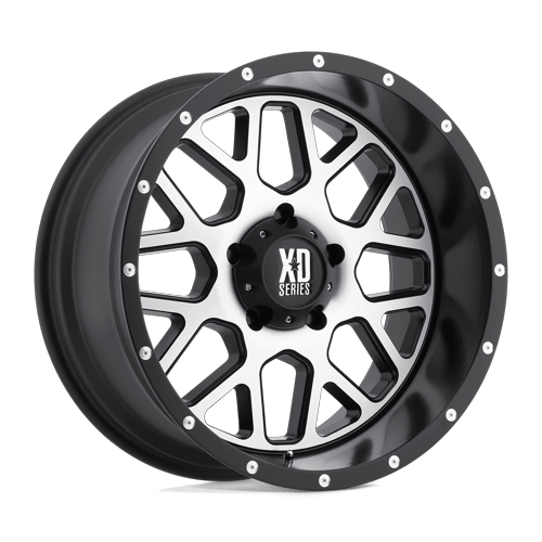 XD XD820 GRENADE – 20X9 – 6X139.7 – 18 mm – SATIN BLACK W/ MACHINED FACE