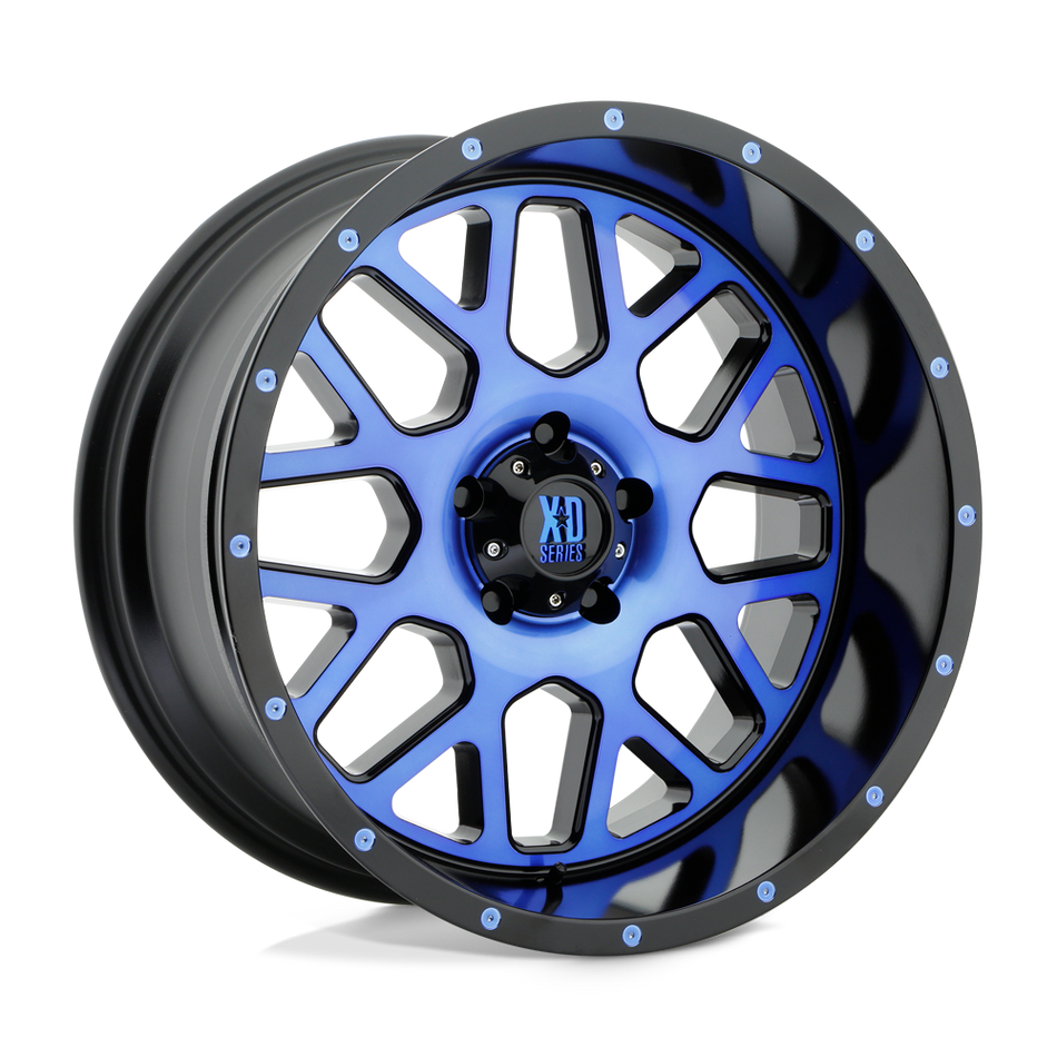 XD XD820 GRENADE – 20X10 – 5X127 – -24 mm – SATIN BLACK MACH BLUE TINT