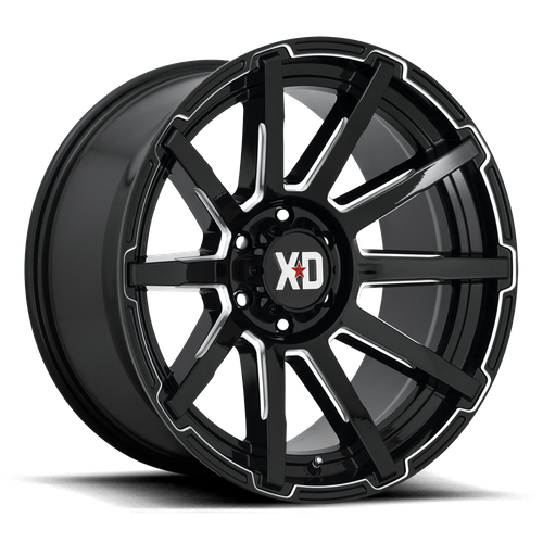 XD XD847 OUTBREAK – 20X10 – 5X127 – -18 mm – GLOSS BLACK MILLED