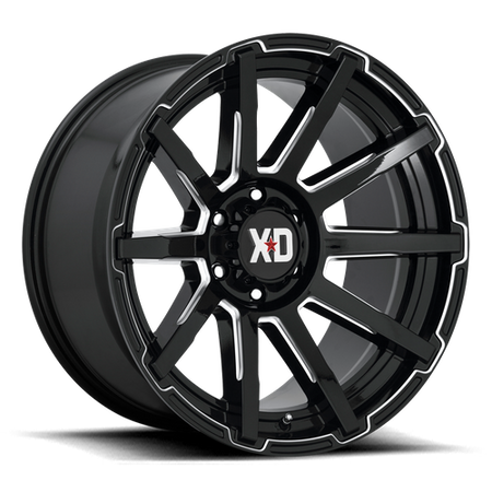 XD XD847 OUTBREAK – 20X10 – 5X127 – -18 mm – GLOSS BLACK MILLED