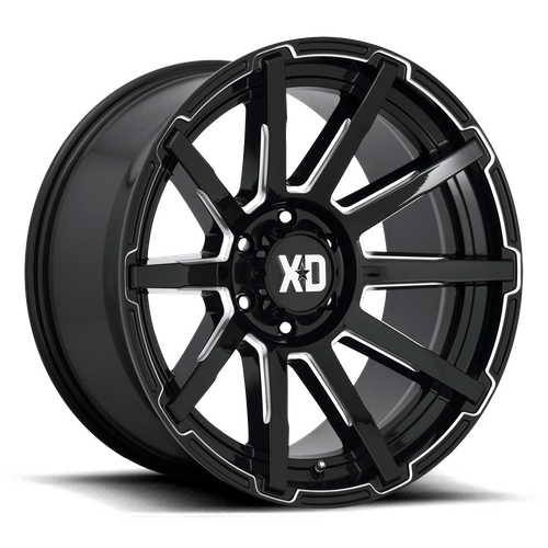 XD XD847 OUTBREAK – 17X8 – 5X120 – 35 mm – GLOSS BLACK MILLED