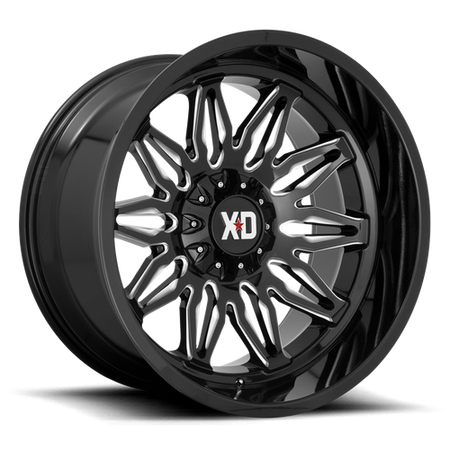 XD XD859 GUNNER – 20X10 – 6X135/6X139.7 – -18 mm – GLOSS BLACK MILLED