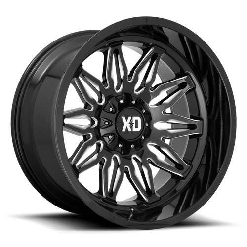 XD XD859 GUNNER – 20X10 – 6X135/6X139.7 – -18 mm – GLOSS BLACK MILLED