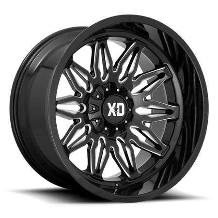 XD XD859 GUNNER – 20X10 – 6X135/6X139.7 – -18 mm – GLOSS BLACK MILLED