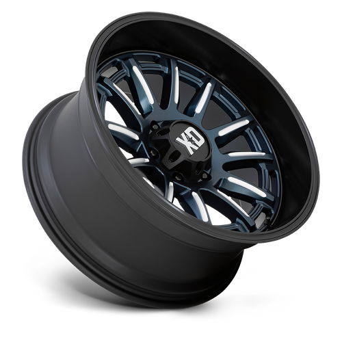 XD XD865 PHOENIX – 20X10 – 5X127 – -18 mm – METALLIC BLUE MILLED W/ BLK LP