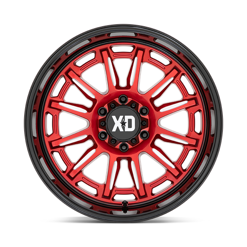 XD XD865 PHOENIX – 20X10 – 6X135 – -18 mm – CANDY RED MILLED W/ BLACK LIP