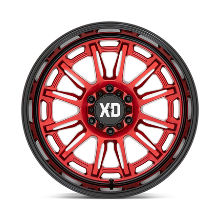 XD XD865 PHOENIX – 20X10 – 6X135 – -18 mm – CANDY RED MILLED W/ BLACK LIP