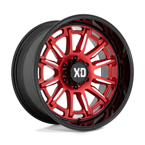 XD XD865 PHOENIX – 20X10 – 6X135 – -18 mm – CANDY RED MILLED W/ BLACK LIP