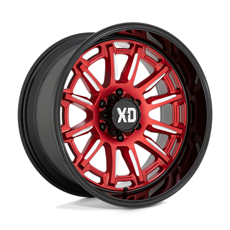 XD XD865 PHOENIX – 20X10 – 6X135 – -18 mm – CANDY RED MILLED W/ BLACK LIP
