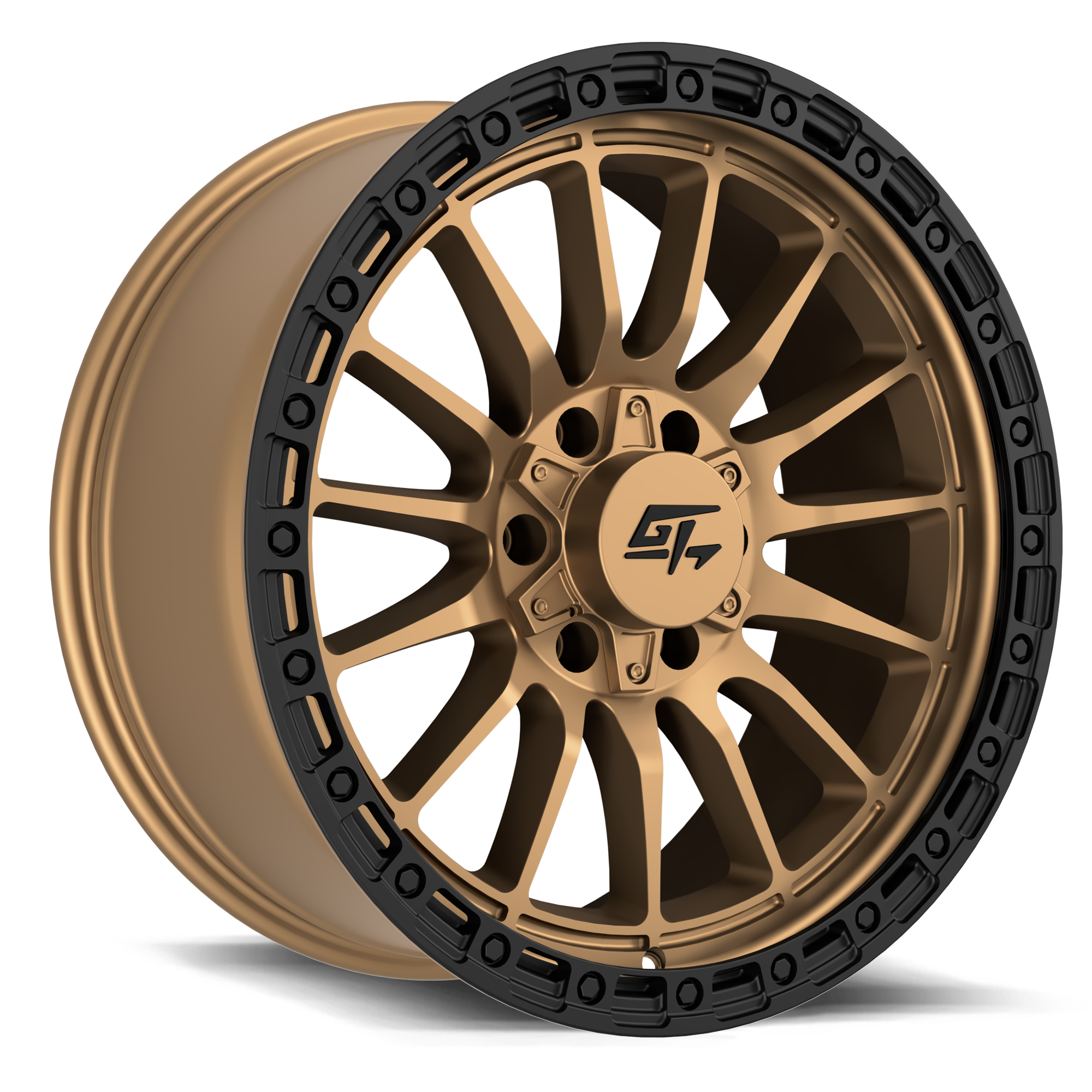 GT OFFROAD Renegade 17x9 6x135 / 6x139.7 -12 Matte Bronze with Black Ring