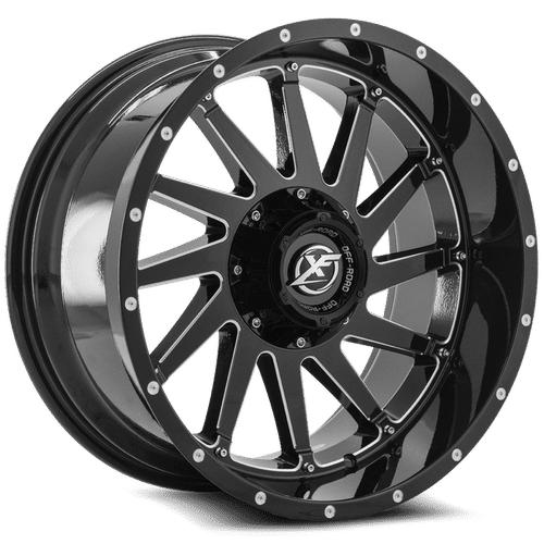 XF OFFROAD XF-216 20x12 5x127/5x139.7 -44 Gloss Black Milled