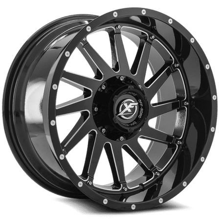 XF OFFROAD XF-216 20x12 5x127/5x139.7 -44 Gloss Black Milled