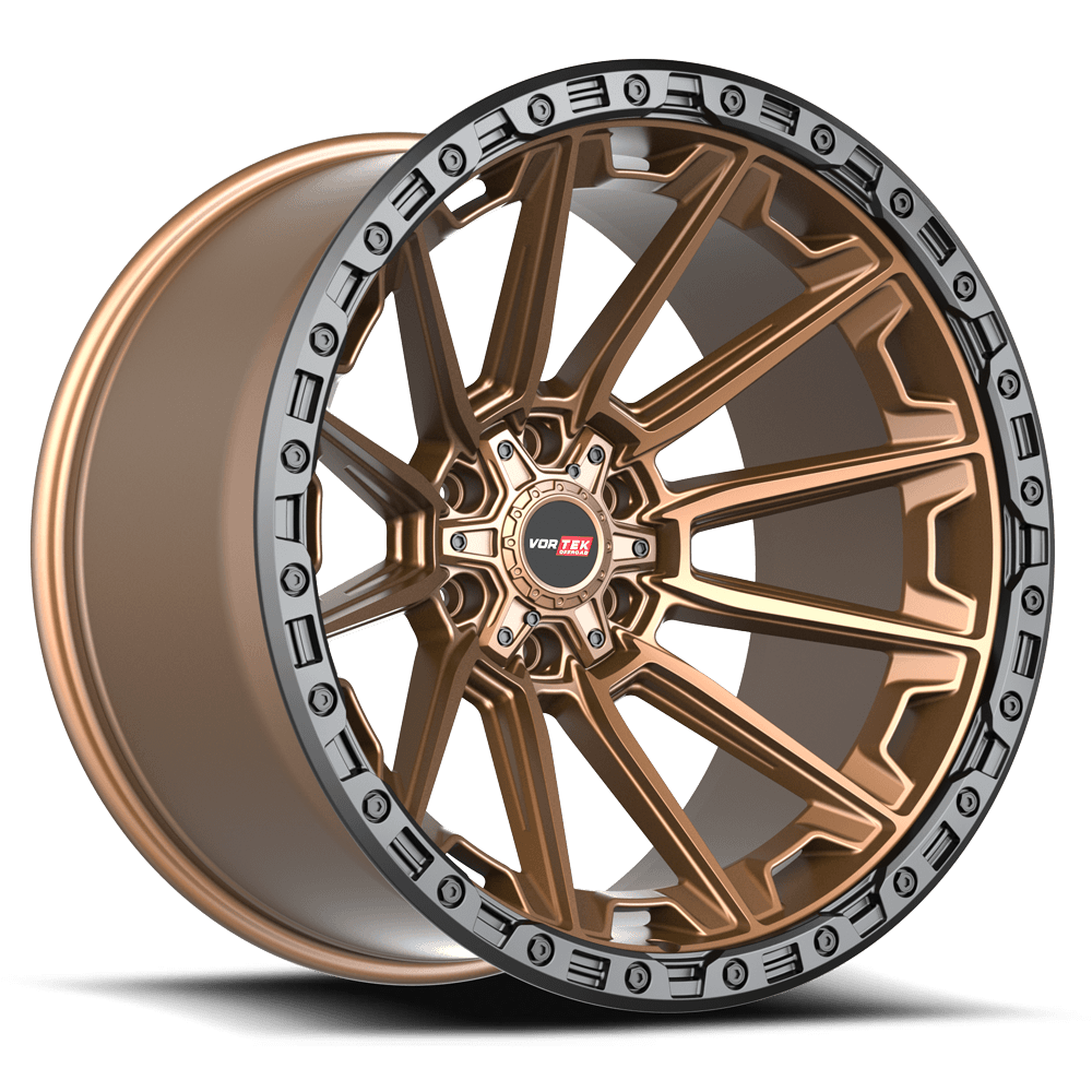 VORTEK VRT-601 18x9 6x135/6x139.7 -12 Matte Bronze With Black Bead Ring