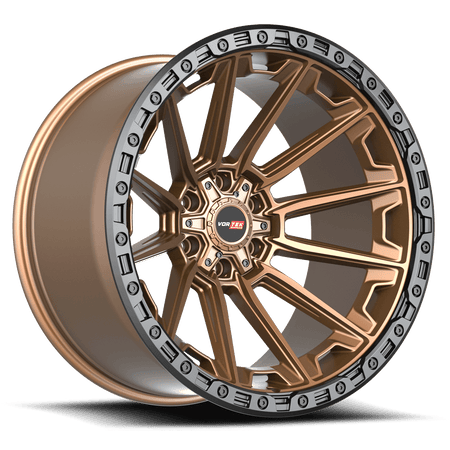VORTEK VRT-601 18x9 6x135/6x139.7 -12 Matte Bronze With Black Bead Ring