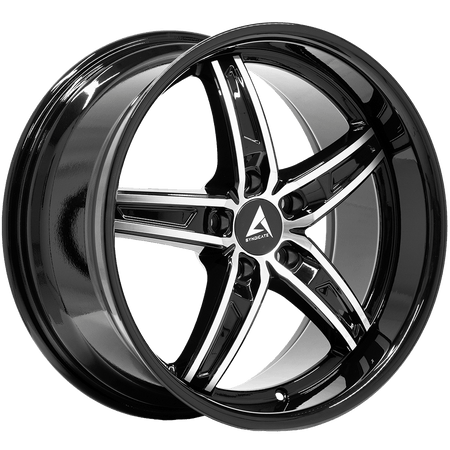 ARMED SYNDICATE BOSS 74.1 18x9 5x120 37 BLACK MACHINED FACE BLACK LIP