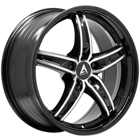 ARMED SYNDICATE BOSS 74.1 18x8 5x120 32 BLACK MACHINED FACE BLACK LIP