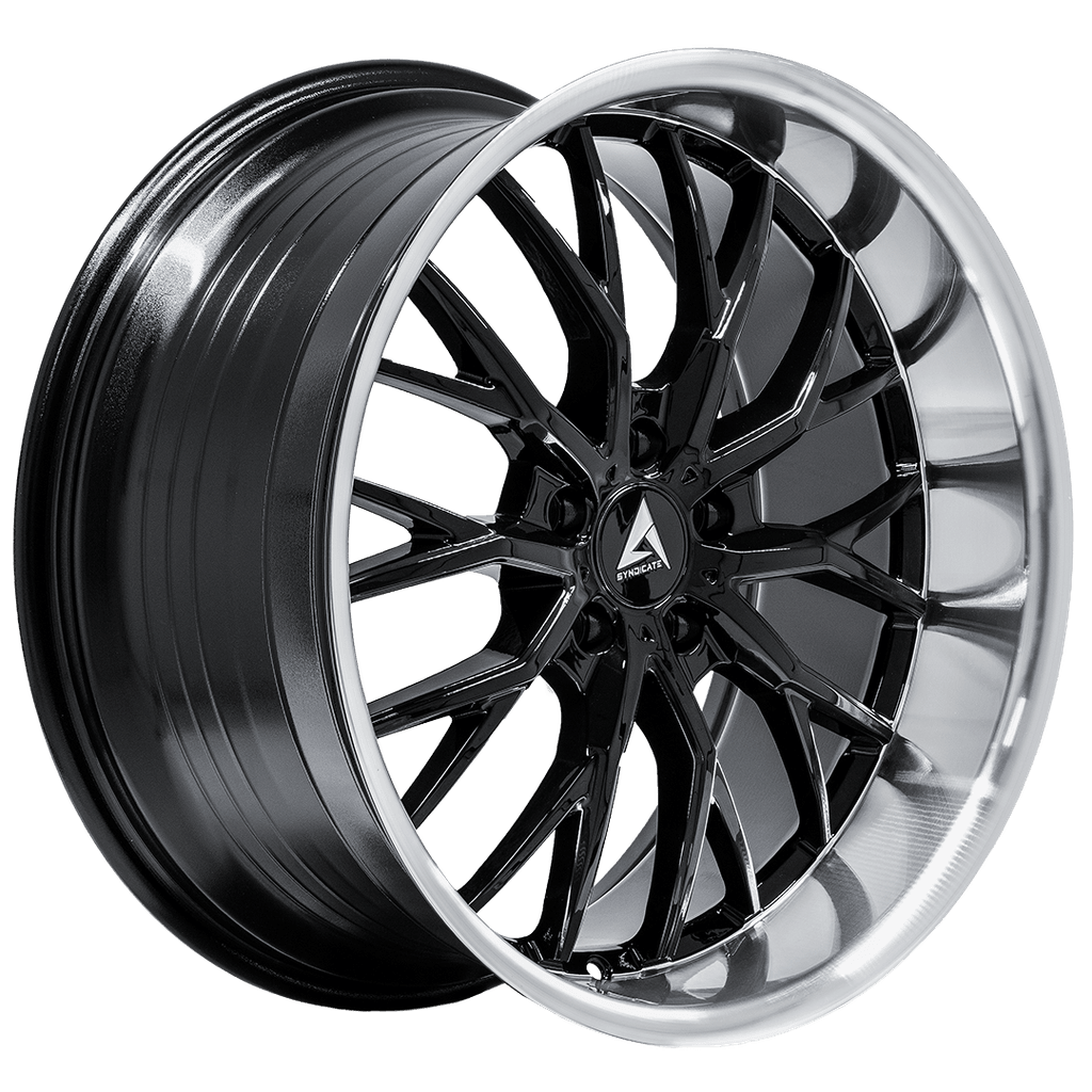 ARMED SYNDICATE CZAR 74.1 20x10 5x120 37 BLACK FACE+ BLACK MACHINED LIP