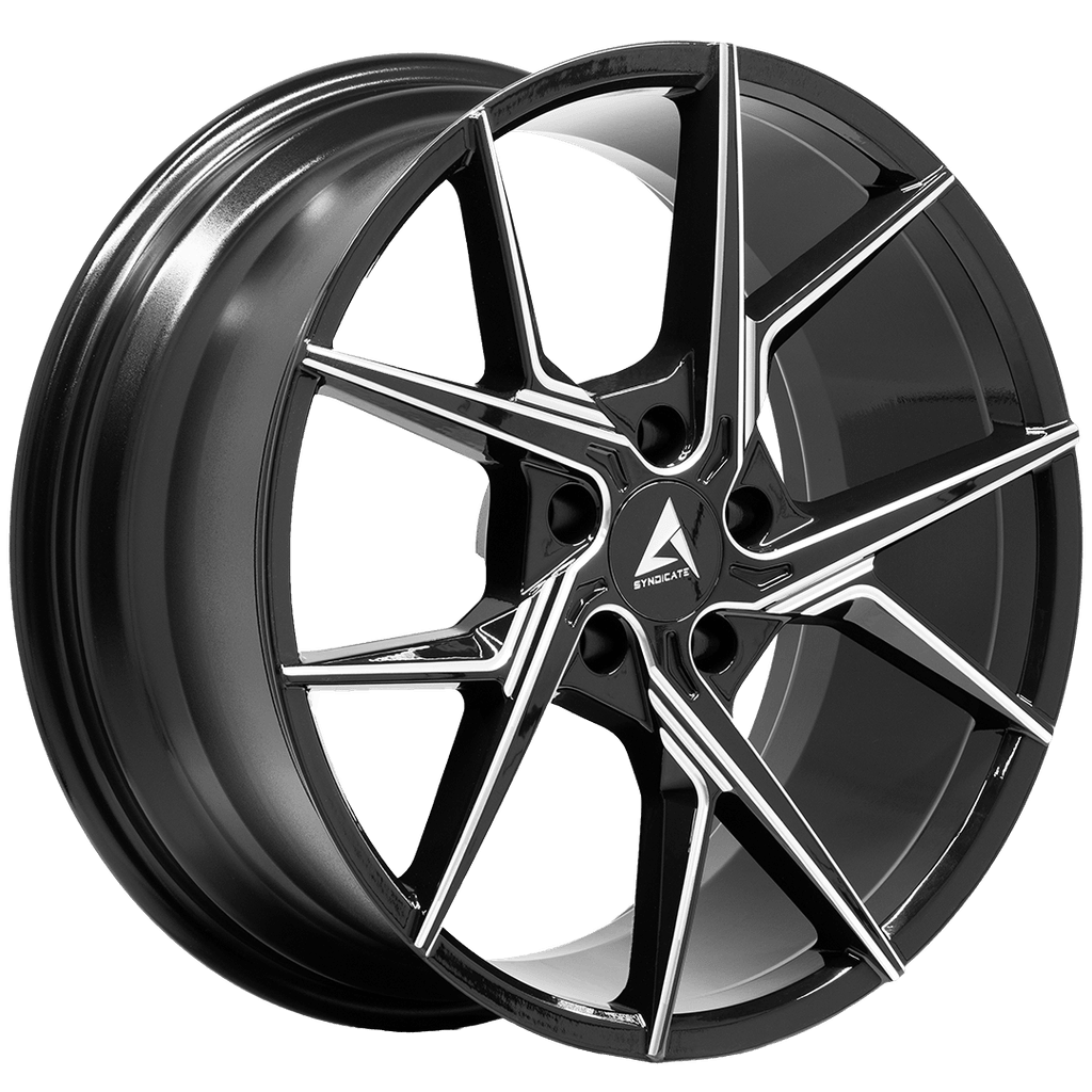 ARMED SYNDICATE PHANTOM 74.1 18x8 5x112|5x114.3 35 GLOSS BLACK MILLED