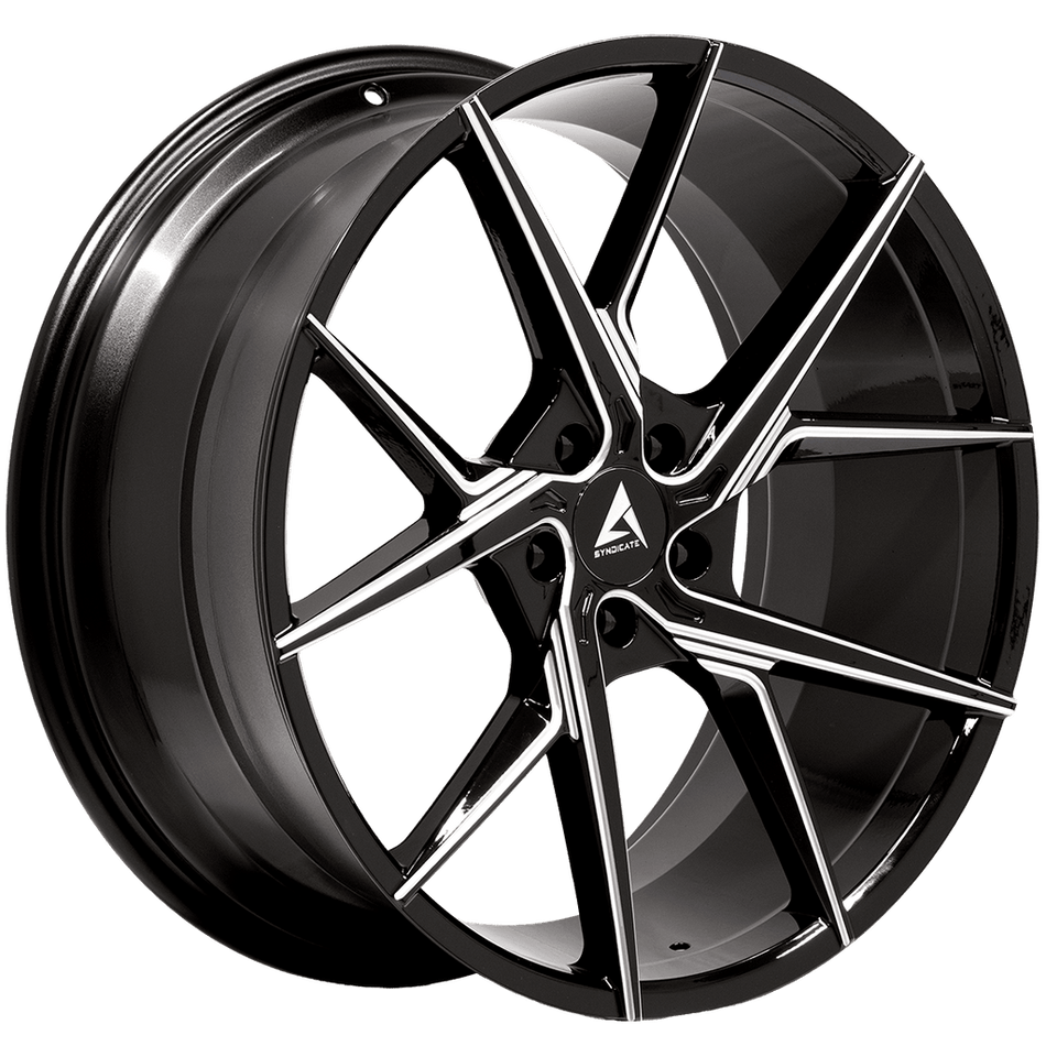 ARMED SYNDICATE PHANTOM 74.1 21x9.5 5x112|5x114.3 35 GLOSS BLACK MILLED