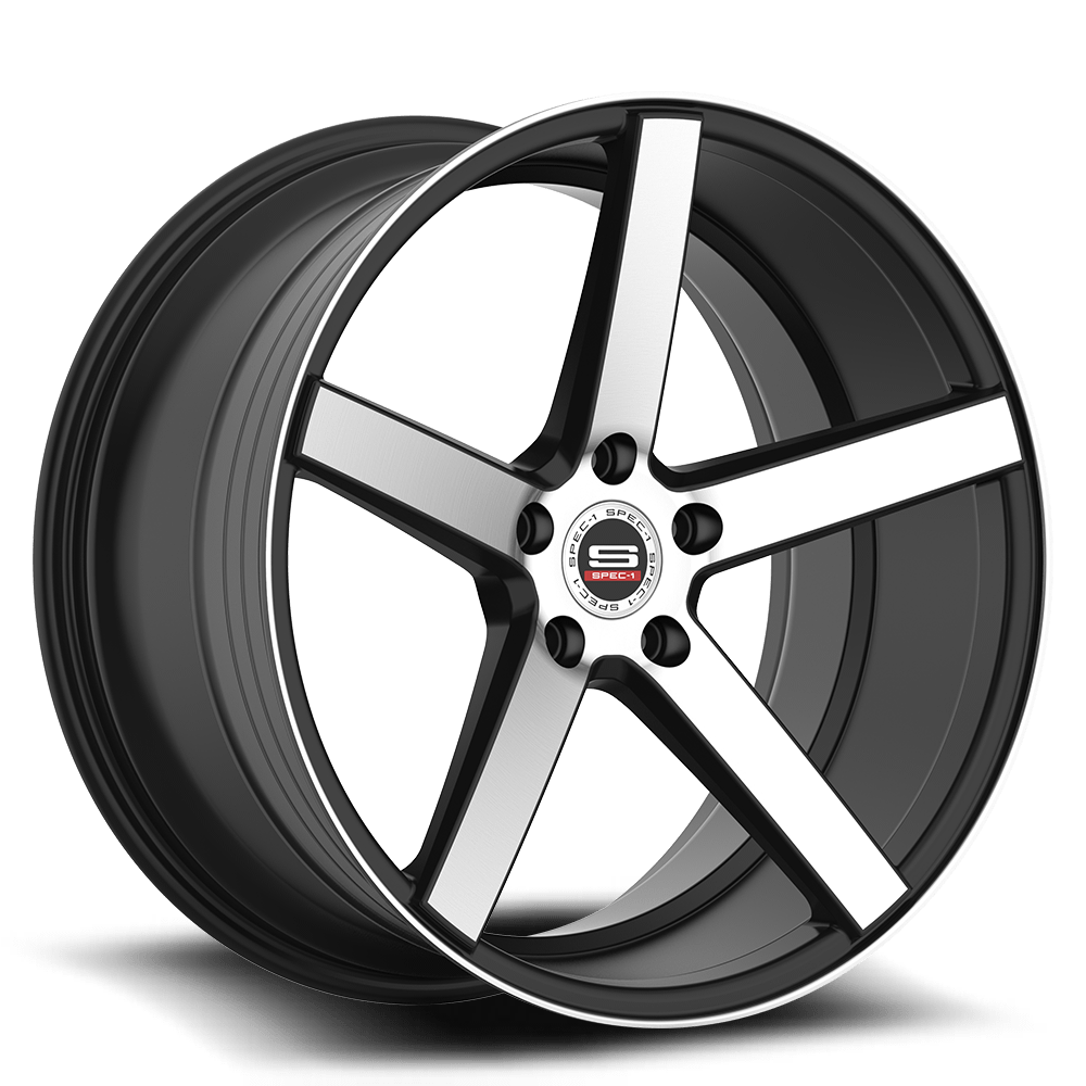 SPEC-1 RACING SP-36 20x8.5 5x114.3 38 Gloss Black Brushed
