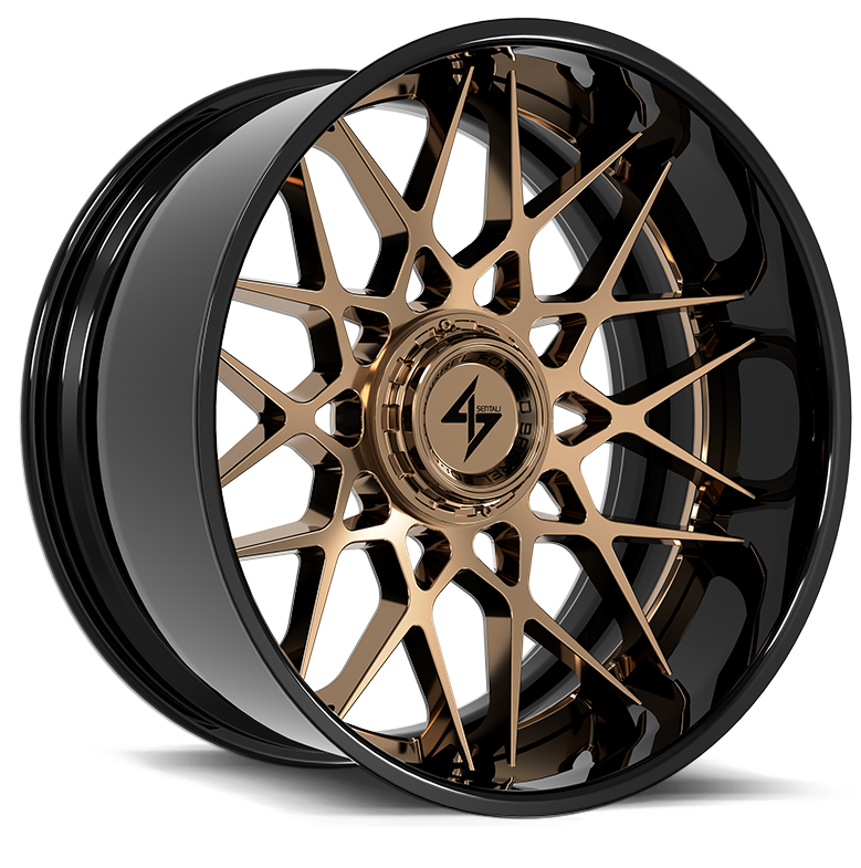 SENTALI BARREL FORGED XTREME SENTALI BFX BFX5 22x12 8x165.1/8x180 -44 Gloss Black Lip / Gloss Bronze Centre