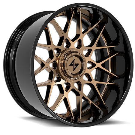 SENTALI BARREL FORGED XTREME SENTALI BFX BFX5 22x12 8x165.1/8x180 -44 Gloss Black Lip / Gloss Bronze Centre