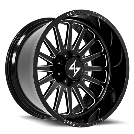 Sentali Forged SF-2 22x12 6x135 -44 Gloss Black Milled