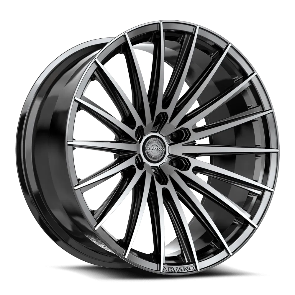 ARVANO ART-2 24x9.5 6x139.7 18 Gloss Black & Brushed Double Dark Tint