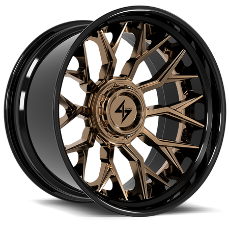 SENTALI BARREL FORGED XTREME SENTALI BFX BFX2 22x12 6x135/6x139.7 -44 Gloss Black Lip / Bronze Centre